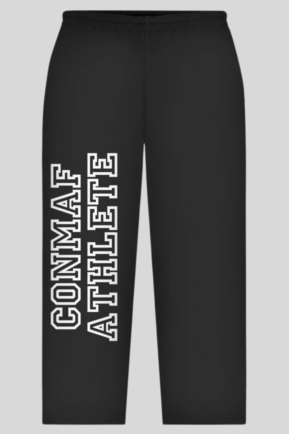Frontansicht Athlete Oversize Jogger Black für Männer und Frauen