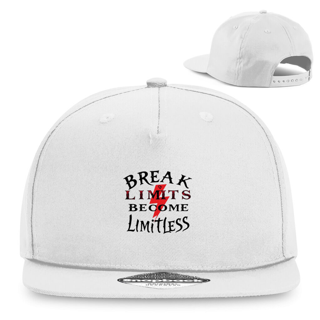 Break Limits Cap White Snapback für Männer und Frauen