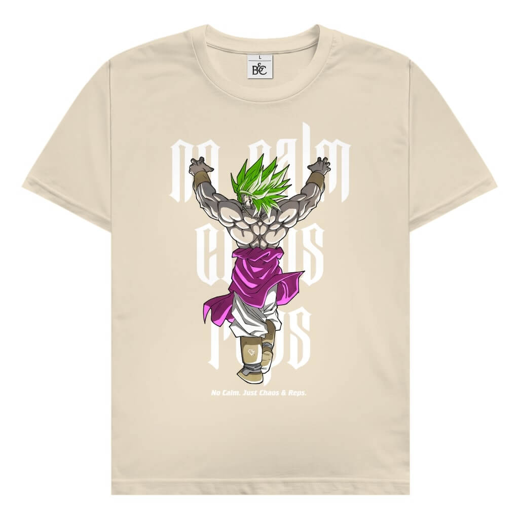 Frontansicht Chaos T-Shirt Sand für Männer