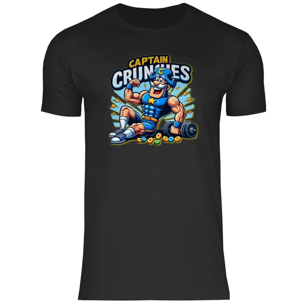 Frontansicht Cpt Crunches T-Shirt Black für Männer