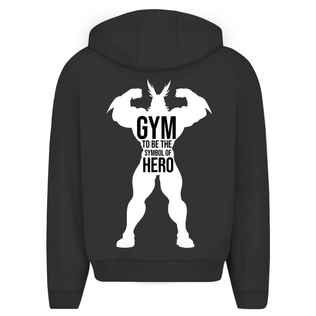 Rückansicht Hero Zipper Black für Männer und Frauen