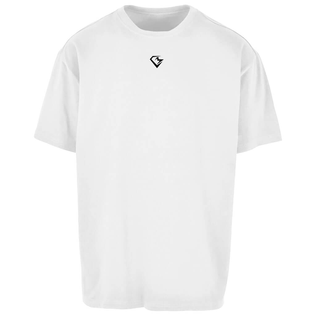 Frontansicht Iron Pride Oversize T-Shirt White für Männer und Frauen