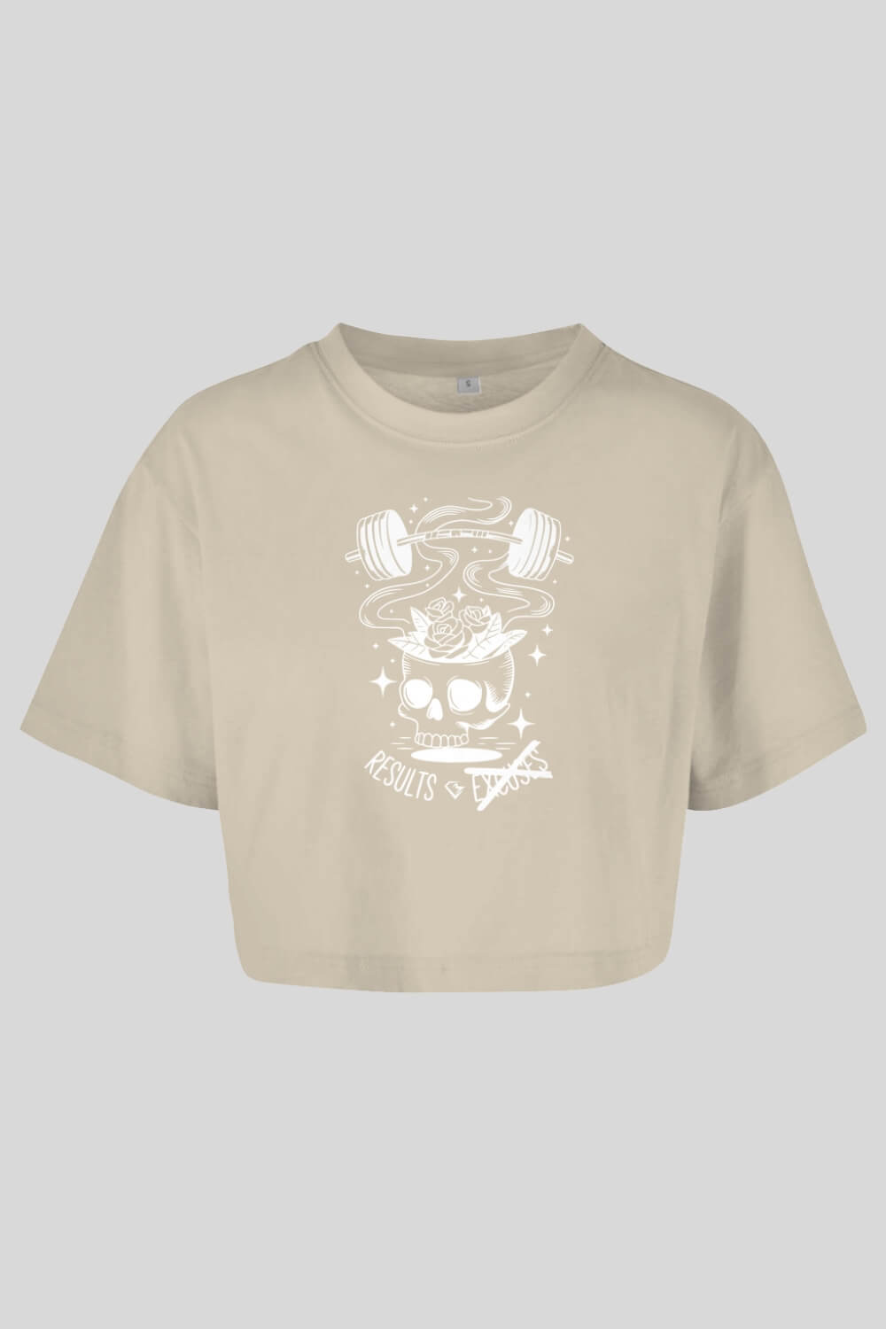 Frontansicht No Excuses Oversize Crop Top Sand für Frauen