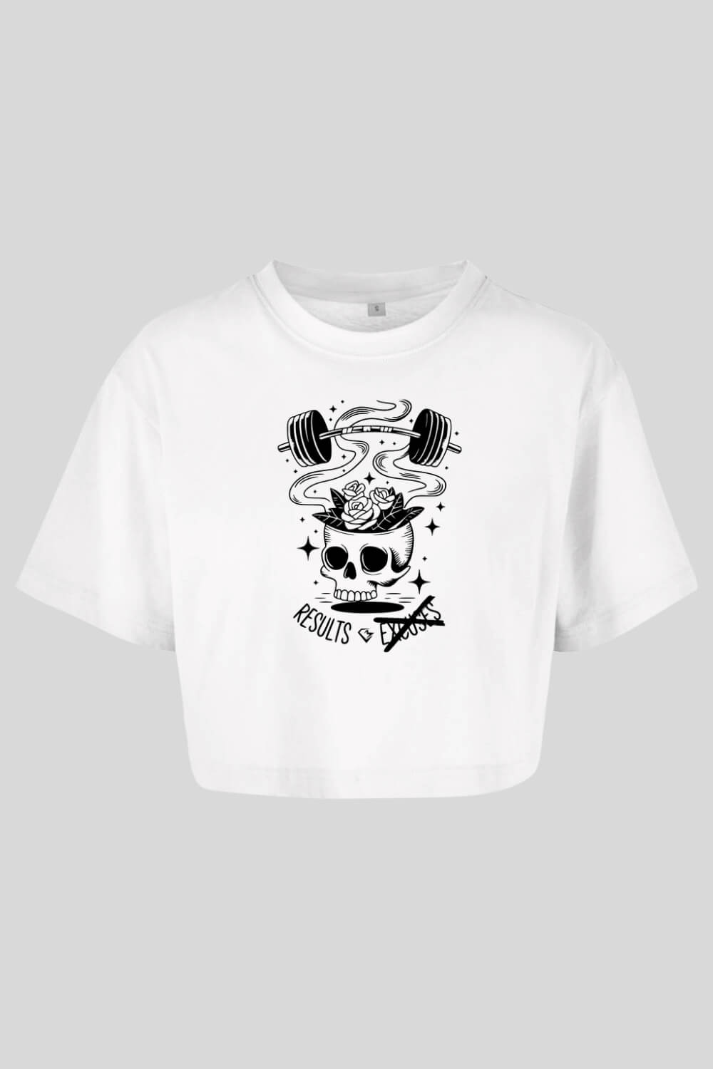 Frontansicht No Excuses Oversize Crop Top White für Frauen