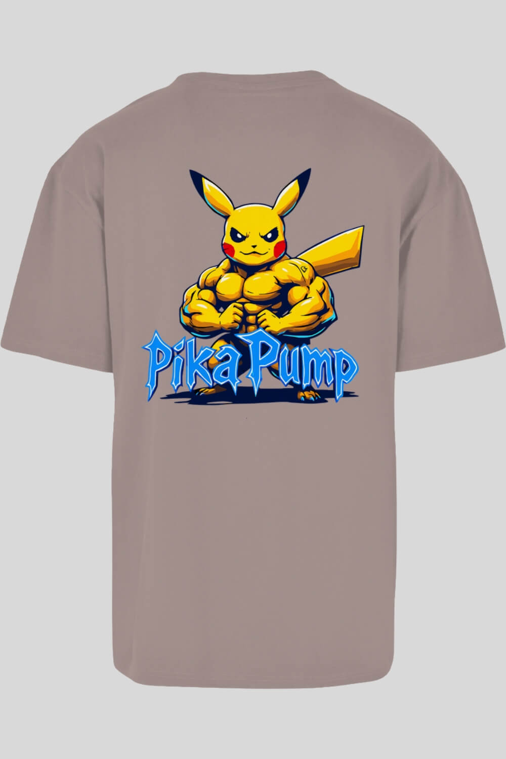 Rückansicht Pika Pump Oversize T-Shirt Dusk Rose für Männer und Frauen