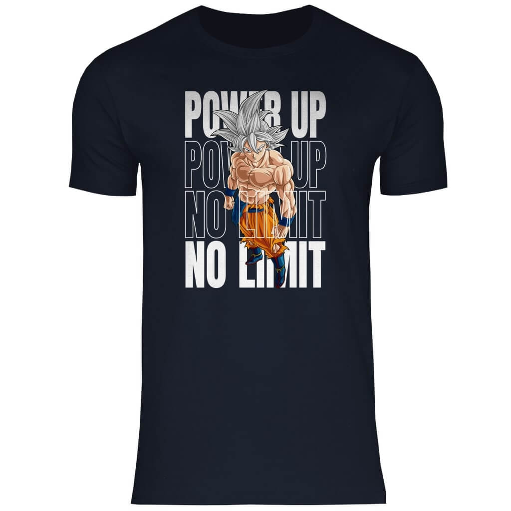Frontansicht Power Up T-Shirt Navy für Männer