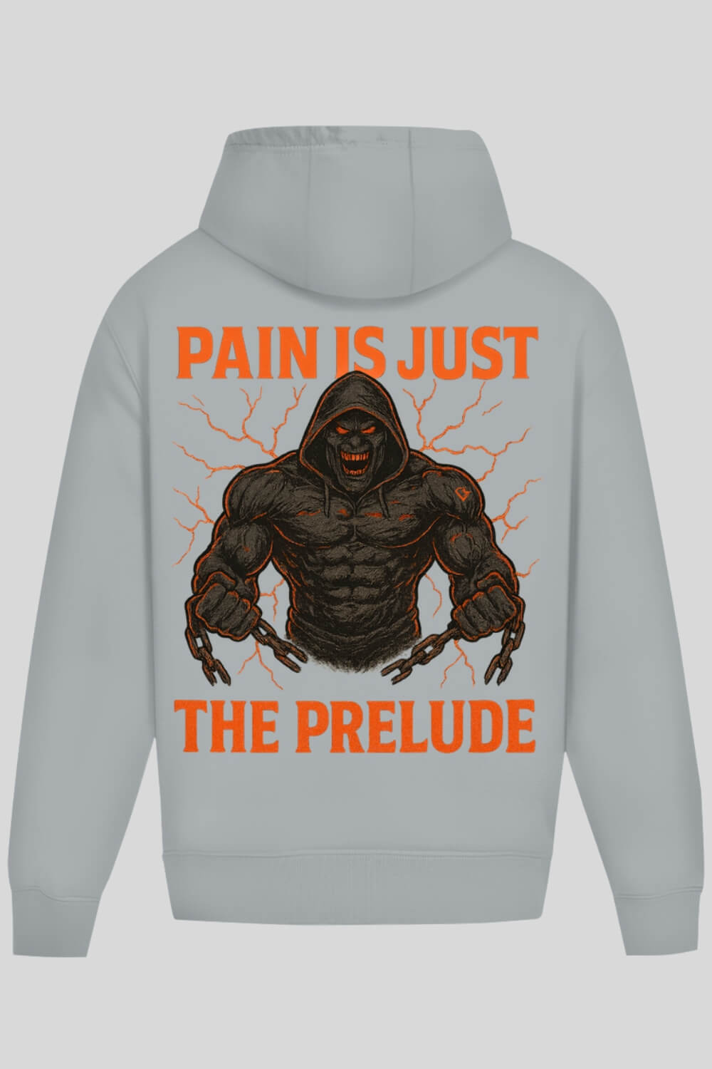 Rückansicht Prelude Oversize Hoodie Asphalt für Männer und Frauen