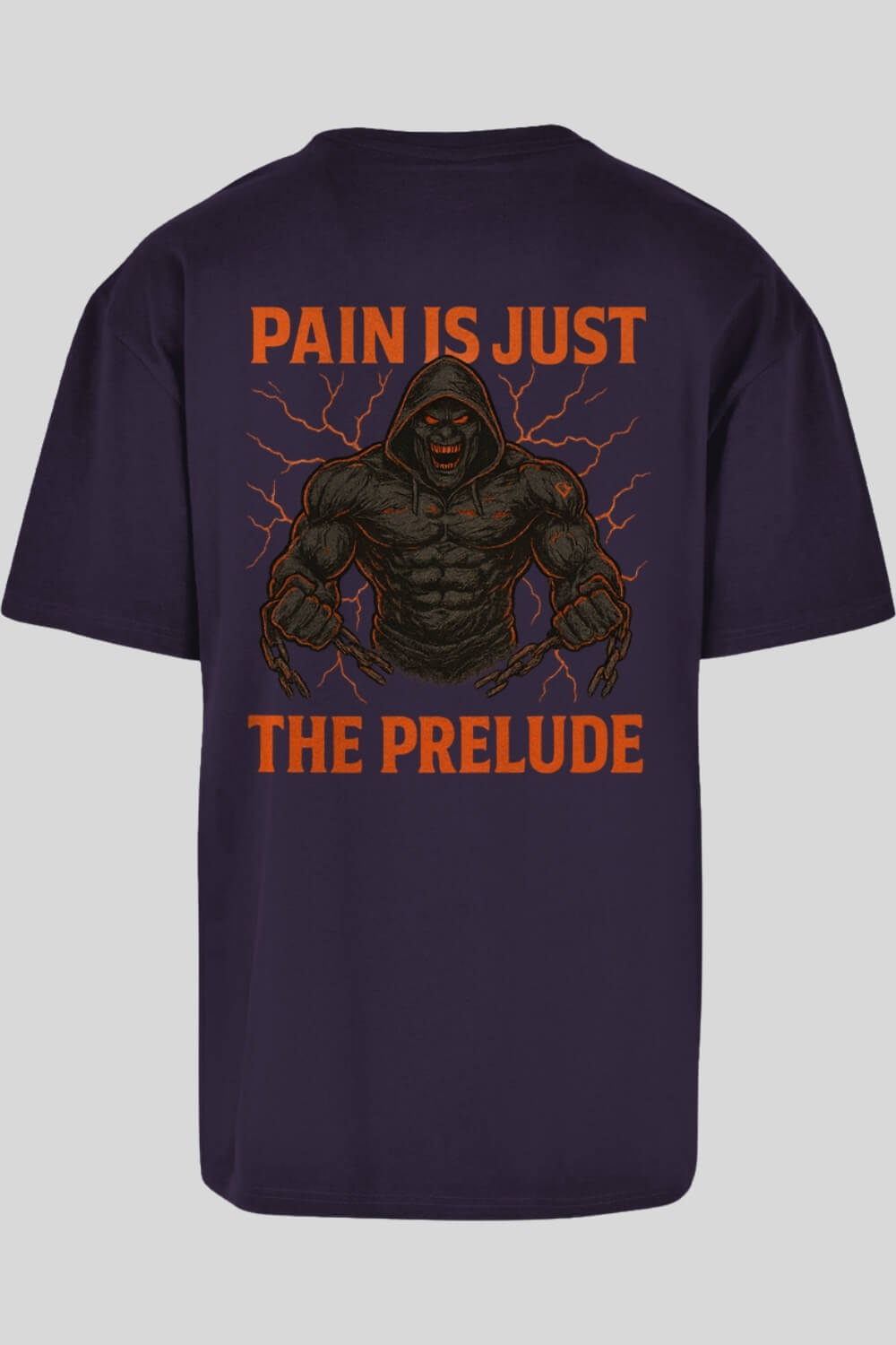Rückansicht Prelude Oversize T-Shirt Purple für Männer und Frauen