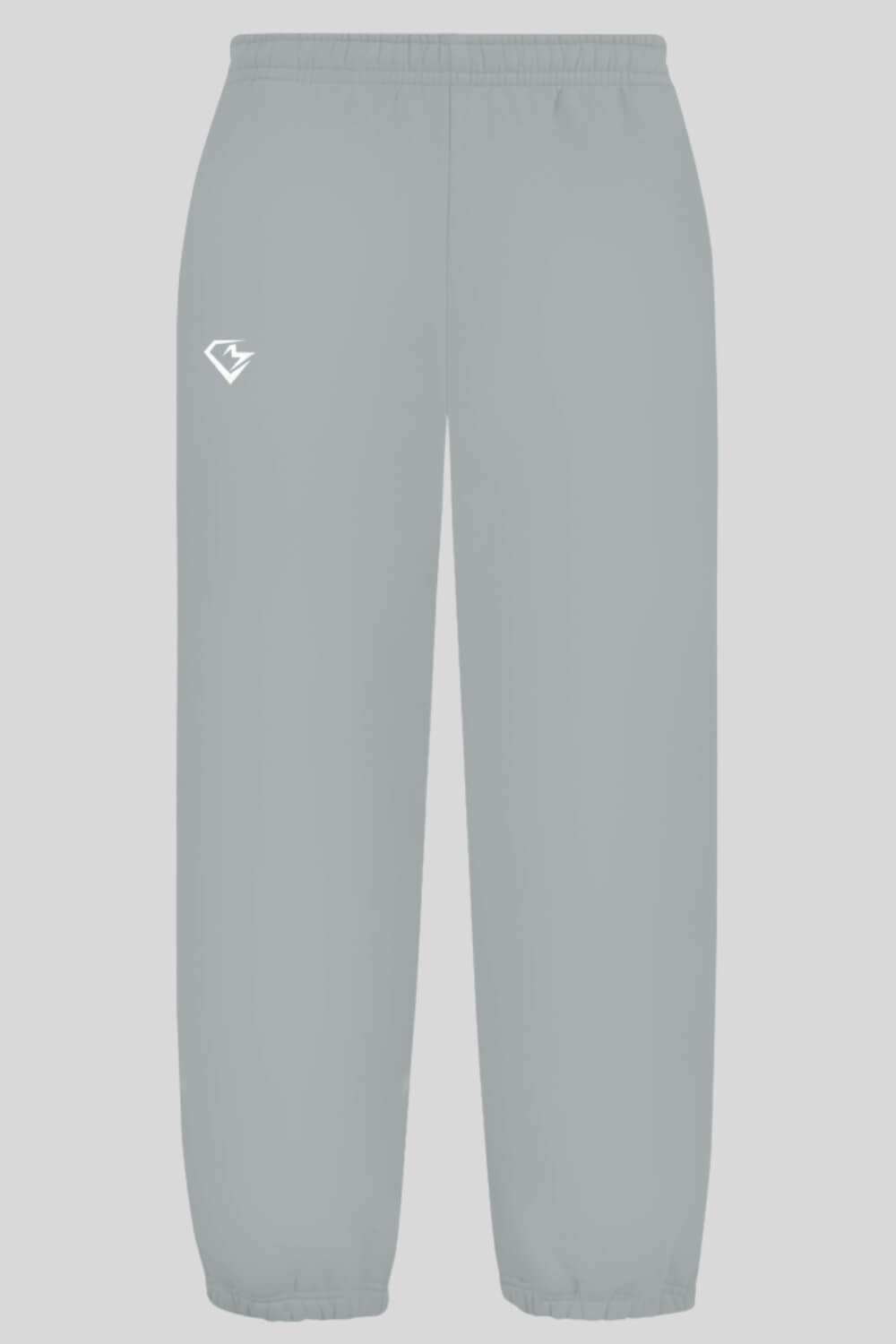 Frontansicht Training Oversize Fluffy Jogger Farbe Asphalt für Männer und Frauen