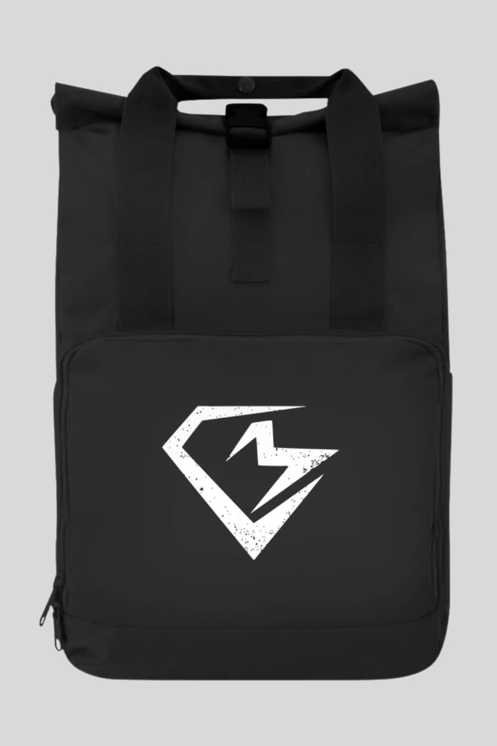 Frontansicht Training Rucksack Black für Männer und Frauen