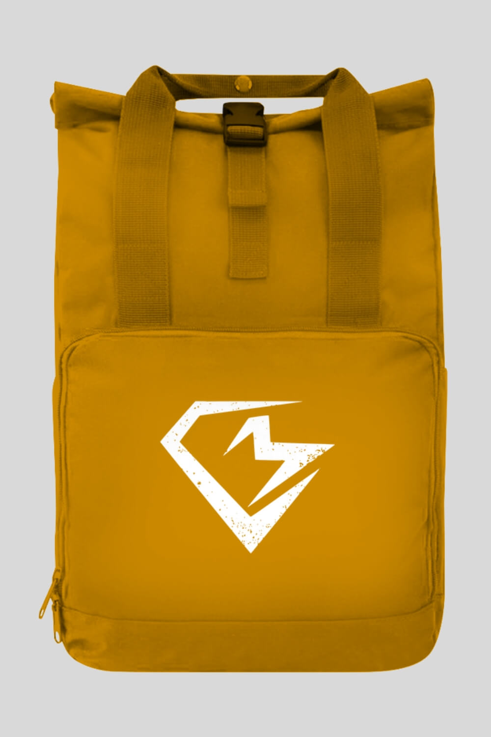 Frontansicht Training Rucksack Mustard für Männer und Frauen