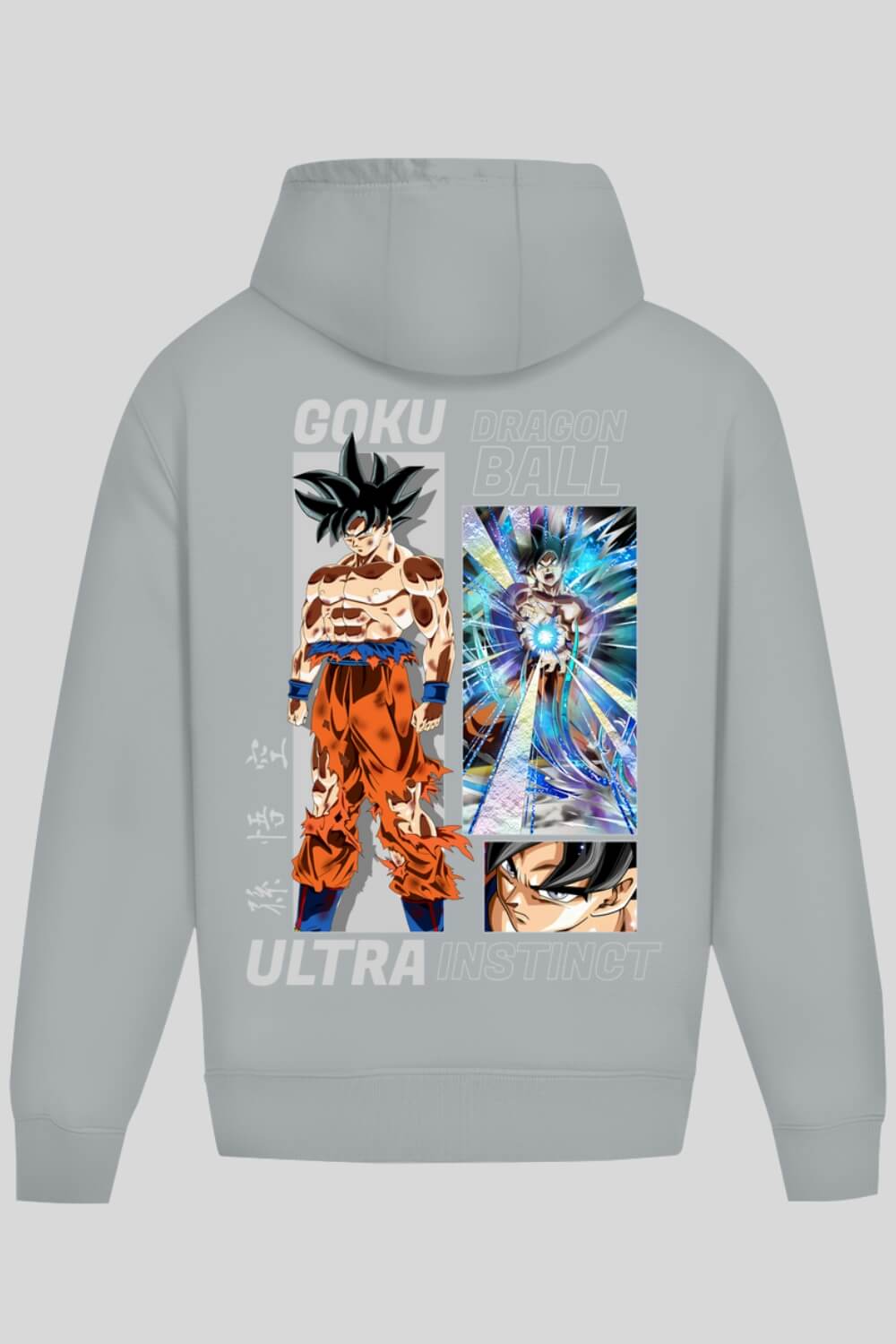 Rückansicht UltraInstinct Oversize Hoodie Asphalt für Männer und Frauen