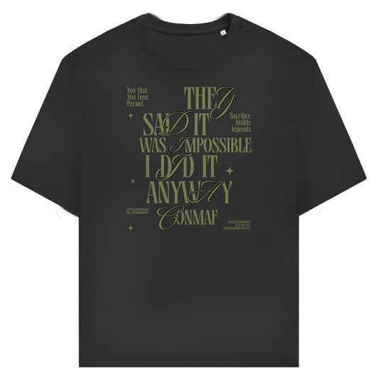 Frontansicht Love Daily T-Shirt Black für Männer und Frauen