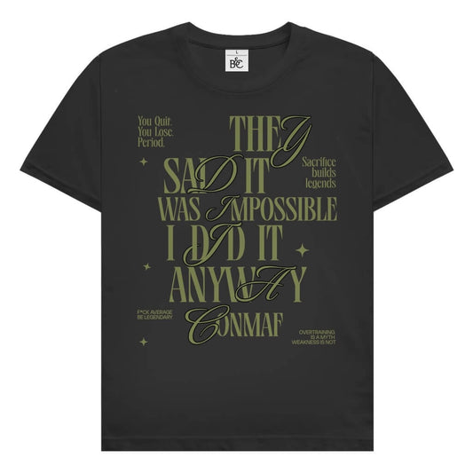 Frontansicht Anyway T-Shirt Black für Männer