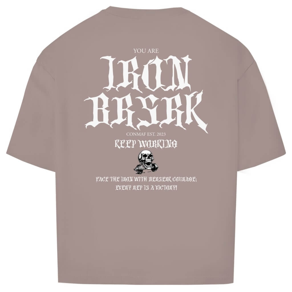 Rückansicht BRSRK Oversize T-Shirt Dusk Rose für Männer und Frauen