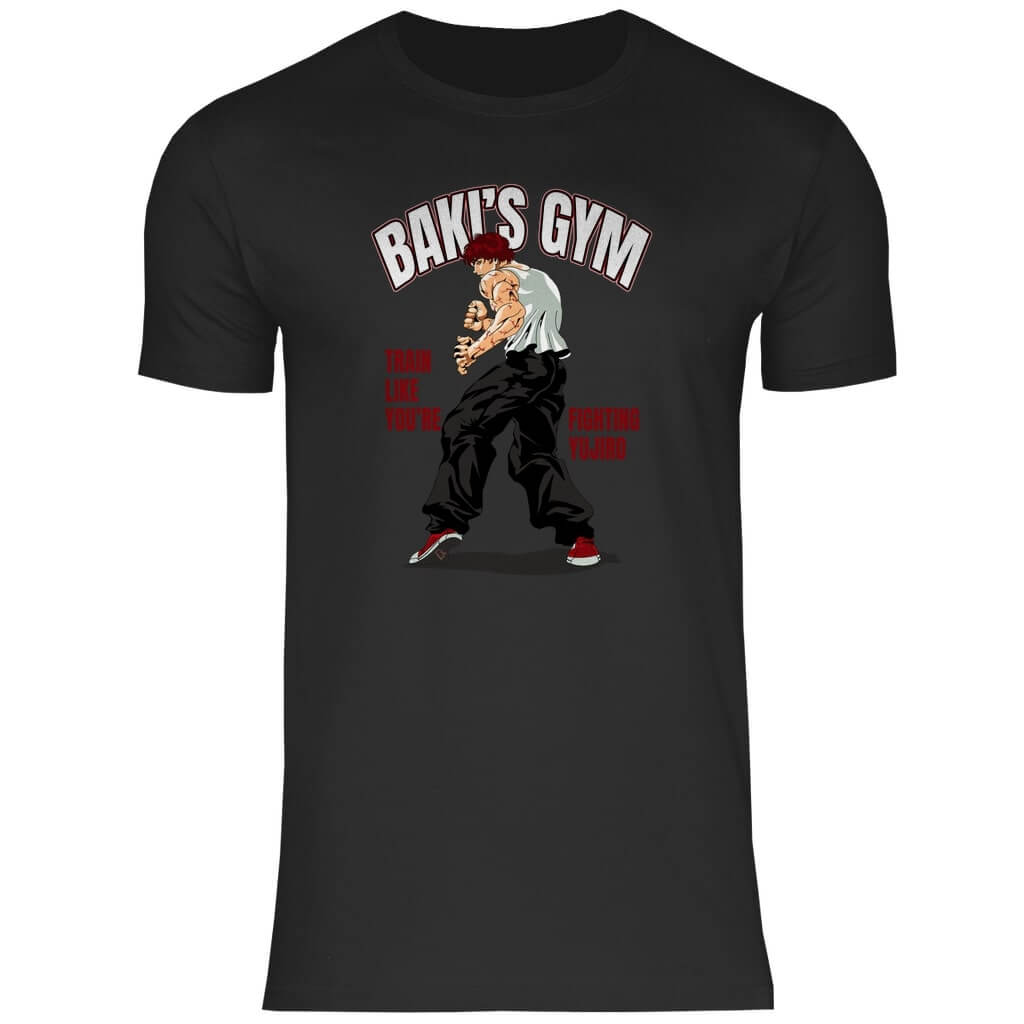 Frontansicht Baki T-Shirt Black für Männer