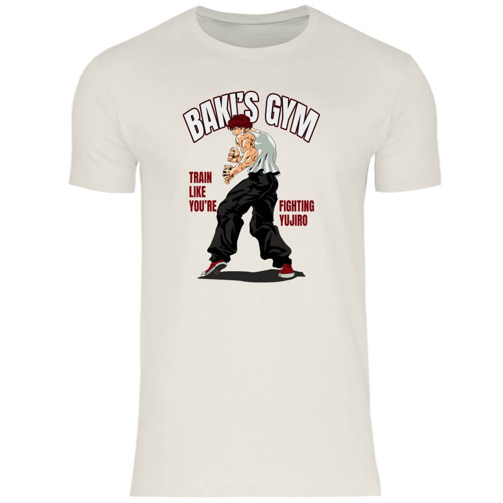 Frontansicht Baki T-Shirt Natural für Männer