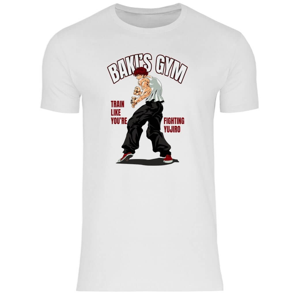 Frontansicht Baki T-Shirt White für Männer