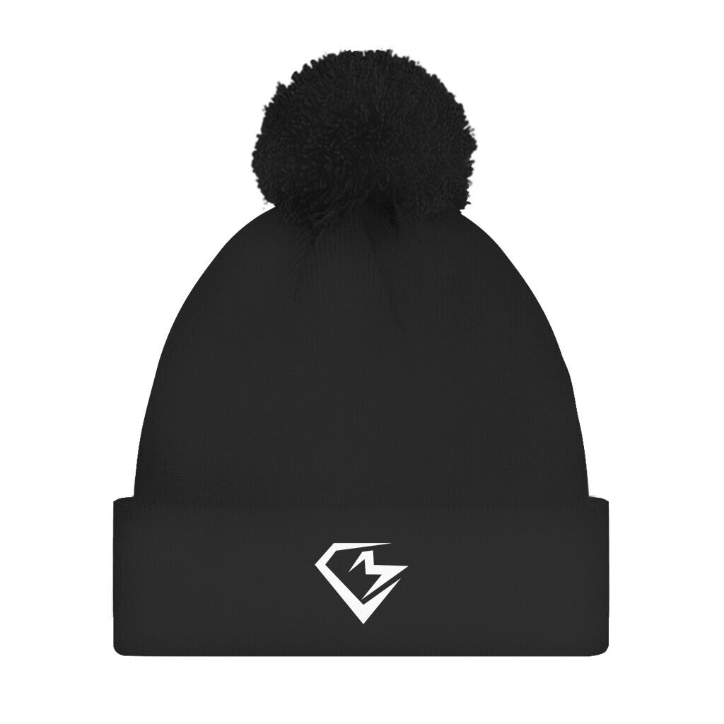 CM Logo Black Pom Beanie für Männer und Frauen