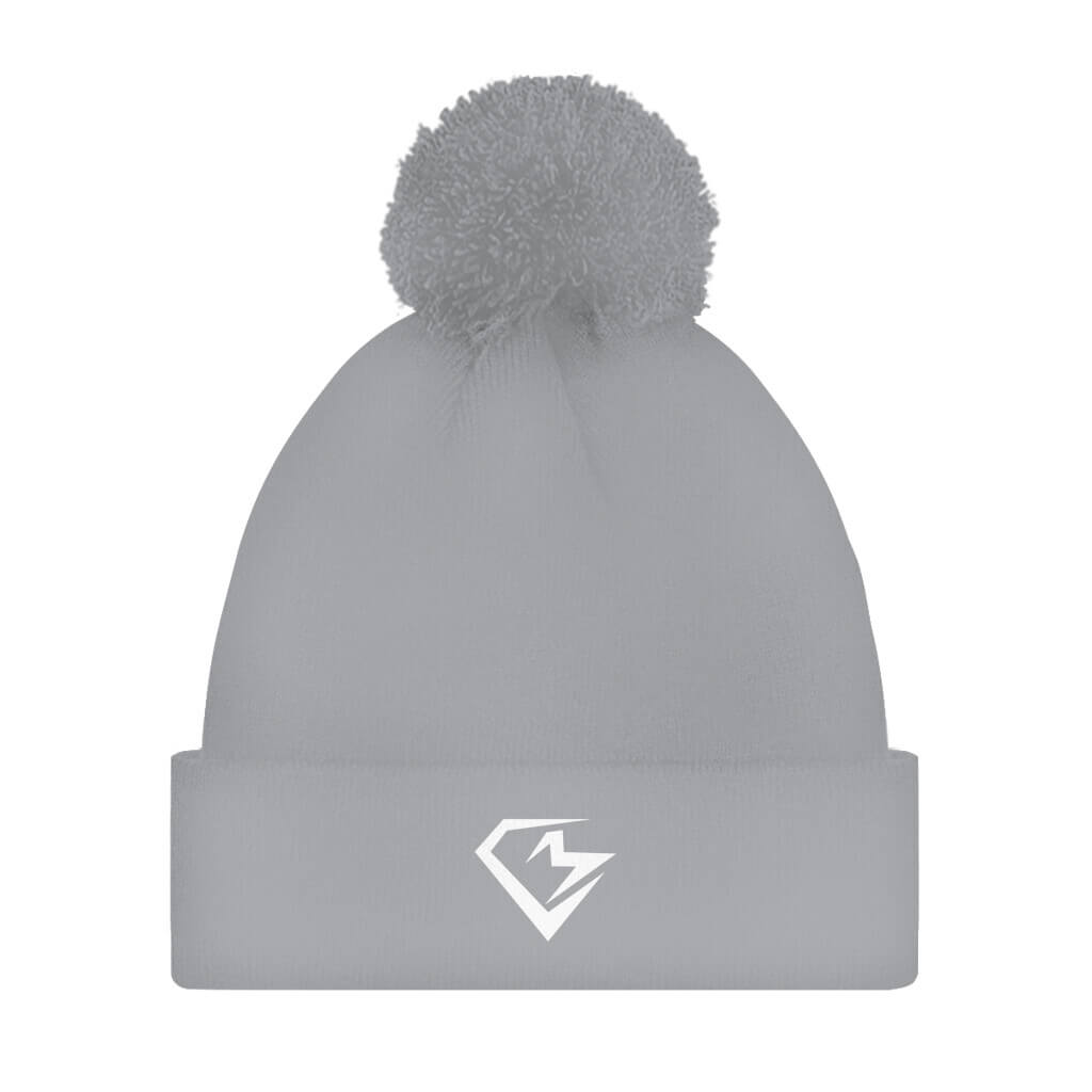 CM Logo Grey Pom Beanie für Männer und Frauen