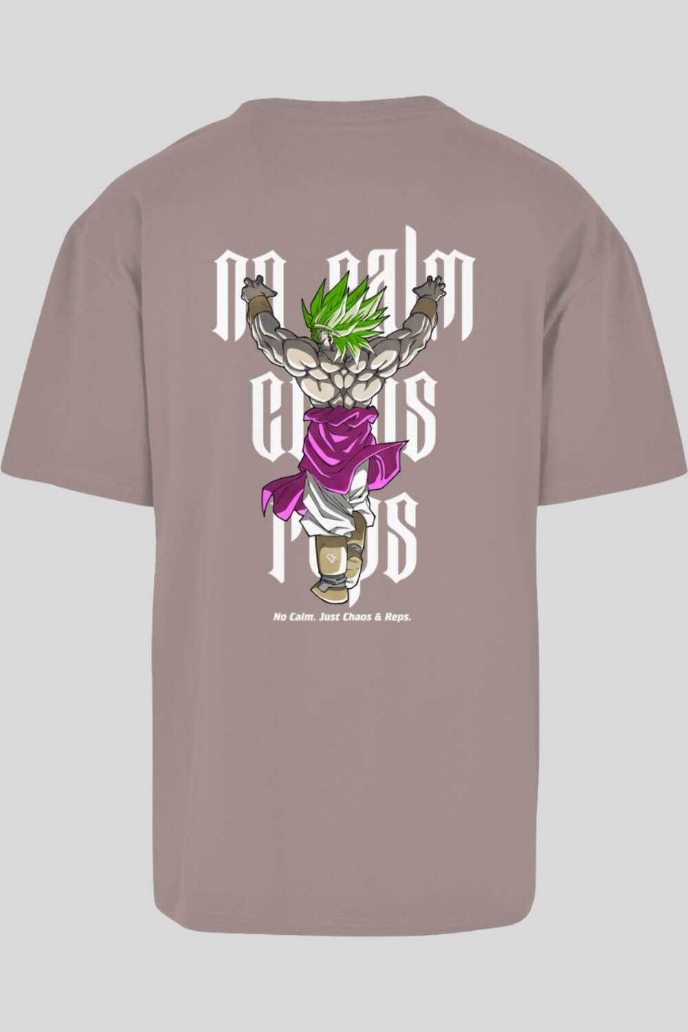 Rückansicht Chaos Oversize T-Shirt Dusk Rose für Männer und Frauen