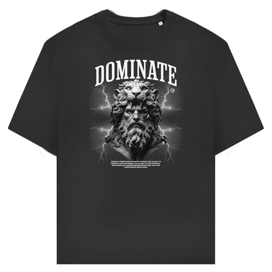 Frontansicht Dominate Daily T-Shirt Black für Männer und Frauen