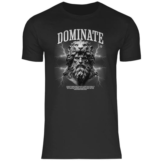 Frontansicht Dominate T-Shirt Black für Männer