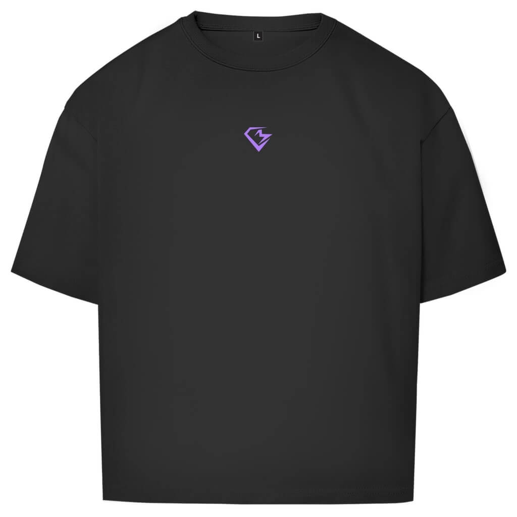 Frontansicht Fear Me Oversize T-Shirt Black für Männer und Frauen