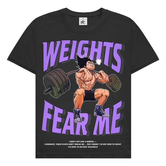 Frontansicht Fear Me T-Shirt Black für Männer