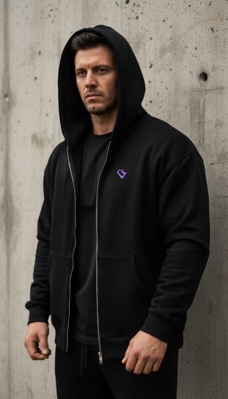 Fear Me Zipper Front