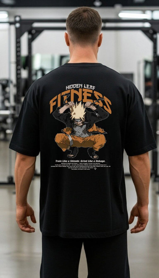 Hidden Leaf Oversize Shirt Back