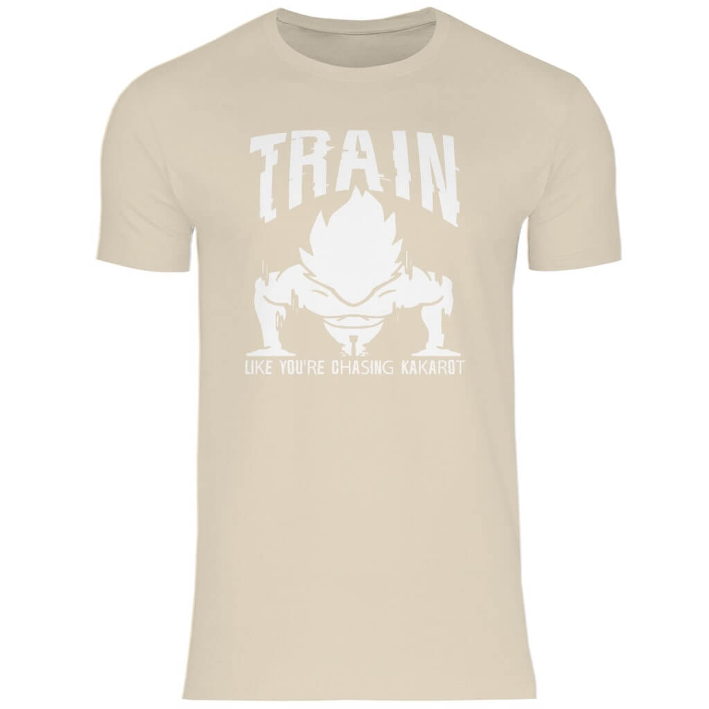 Frontansicht Kakarot T-Shirt Sand für Männer
