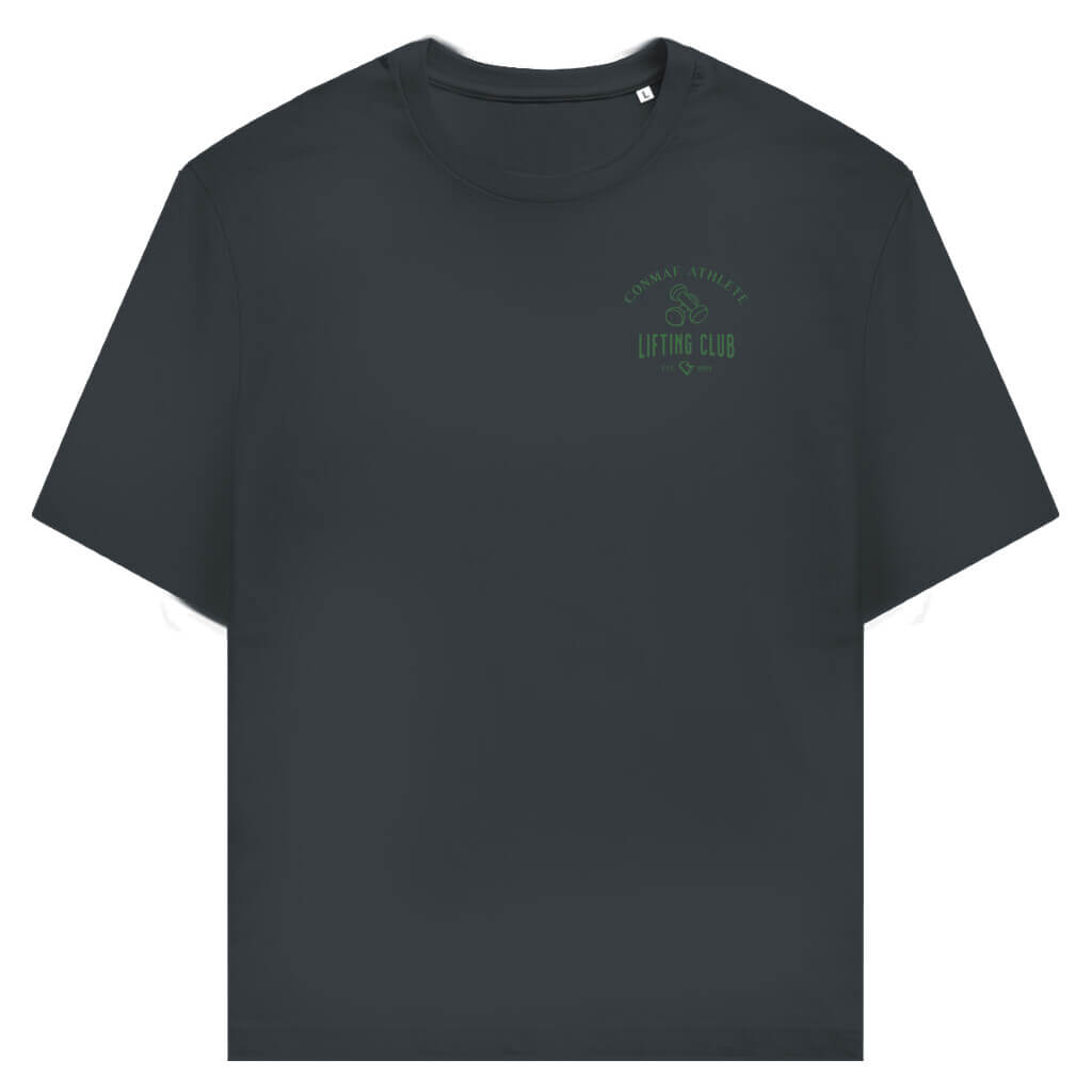 Frontansicht Lifting Club Daily T-Shirt Anthracite Für Männer und Frauen