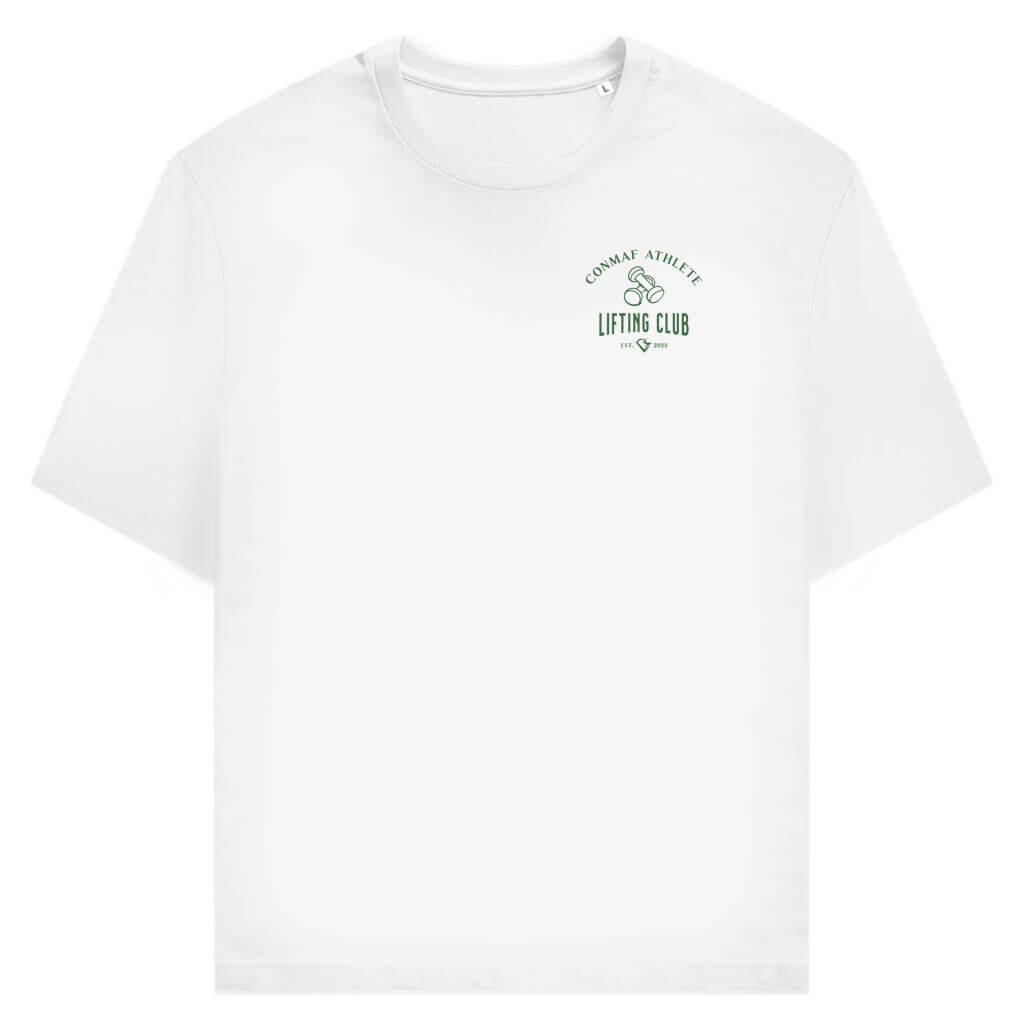 Frontansicht Lifting Club Daily T-Shirt White Für Männer und Frauen