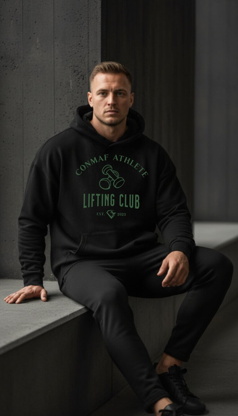 Lifting Club Hoodie Lifestyle