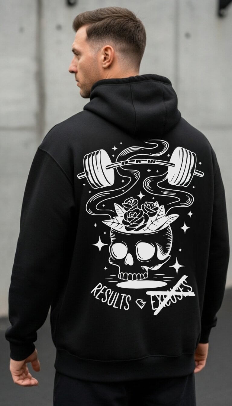 No Excuses Hoodie Back
