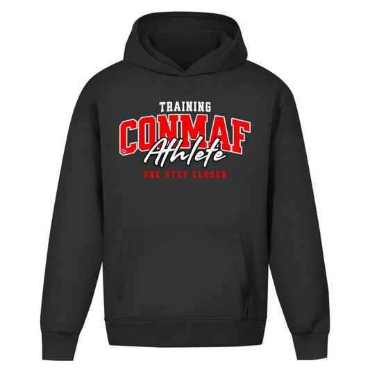 Frontansicht One Step Oversize Hoodie Black für Männer und Frauen