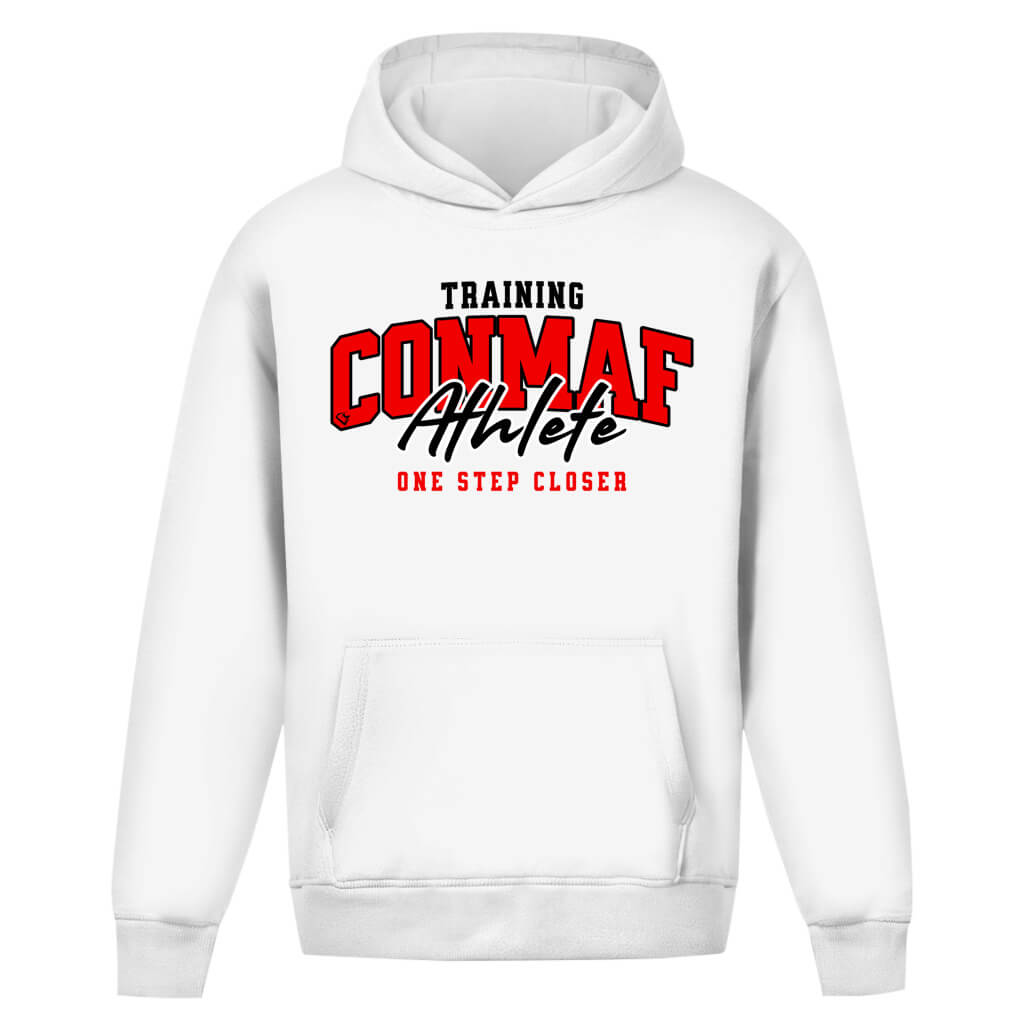 Frontansicht One Step Oversize Hoodie White für Männer und Frauen
