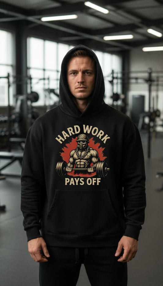 Pays Off Hoodie Front