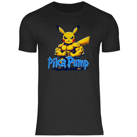 Frontansicht PikaPump T-Shirt Black für Männer