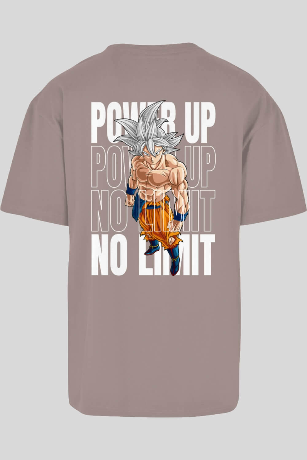 Rückansicht Power Up Oversize T-Shirt Dusk Rose für Männer und Frauen
