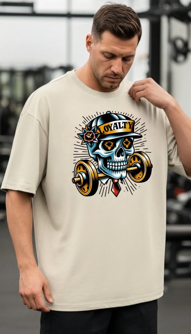 Skull Oversize Shirt Front