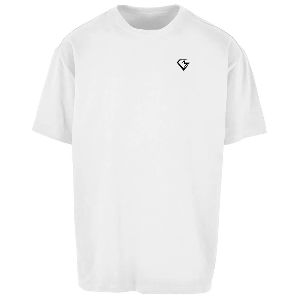 Frontansicht Squad Oversize T-Shirt White für Männer und Frauen