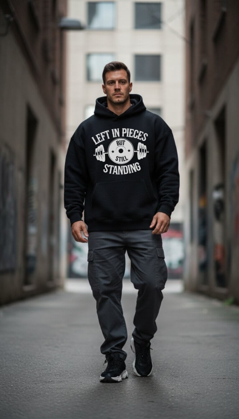 Standing Hoodie Lifestyle