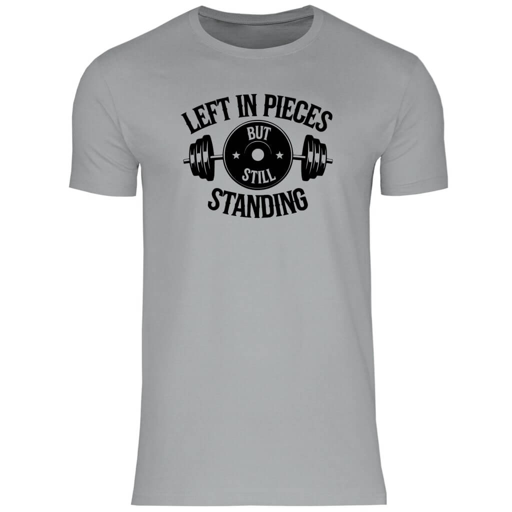 Frontansicht Standing T-Shirt Grey für Männer