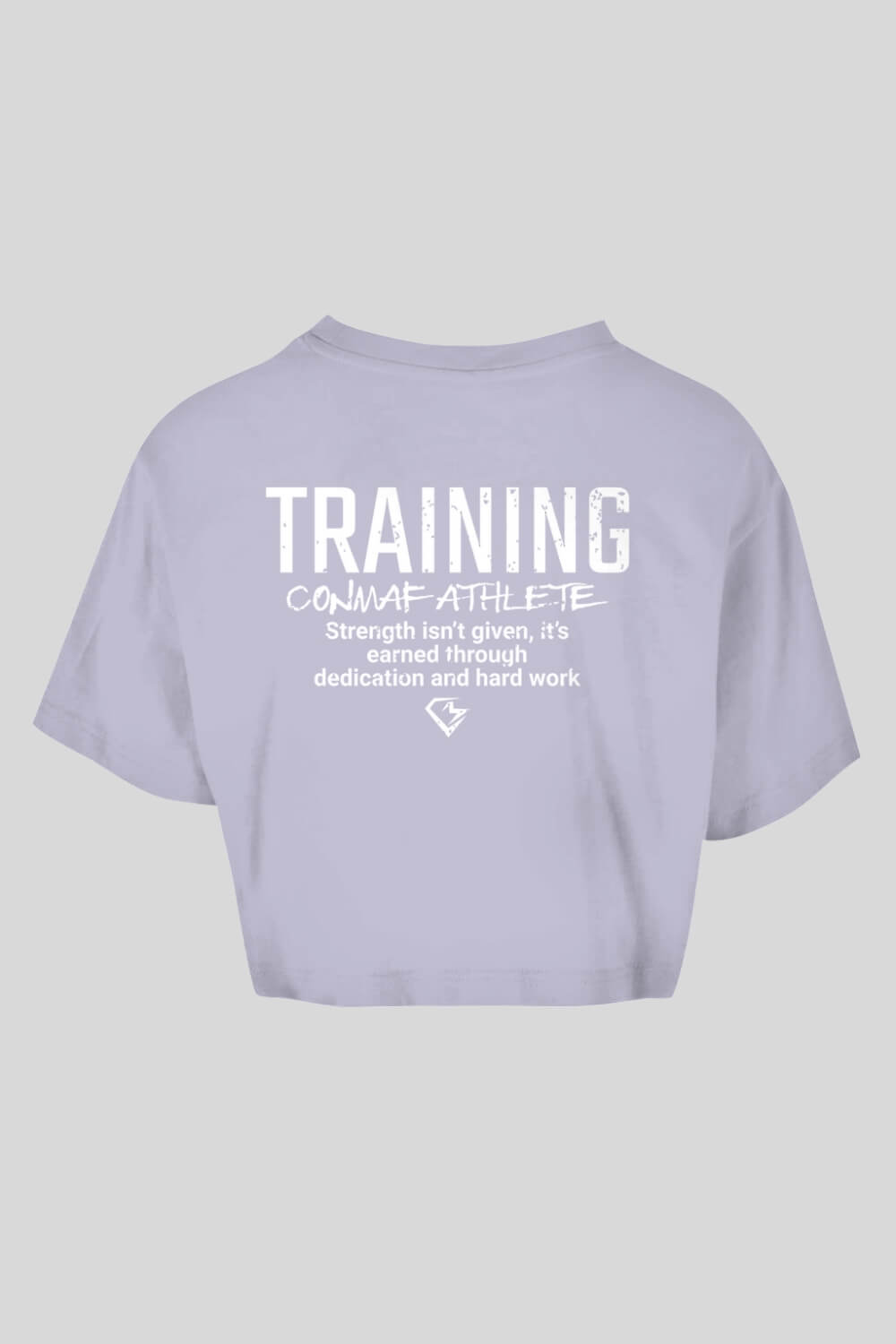Rückansicht Training Oversize Crop Top Lilac für Frauen