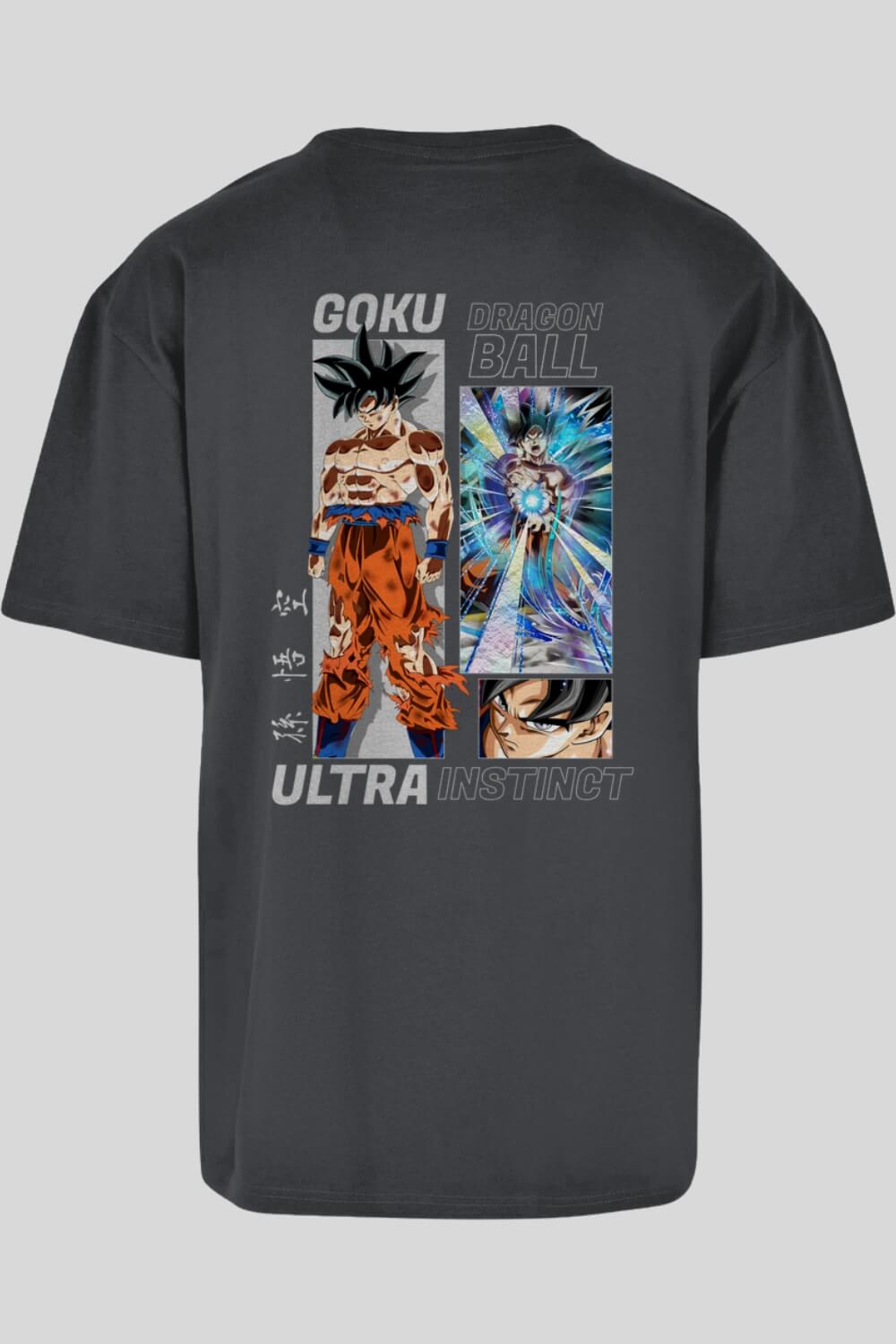Rückansicht UltraInstinct Oversize T-Shirt Charcoal für Männer und Frauen