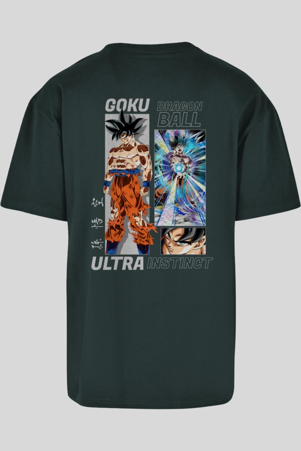 Rückansicht UltraInstinct Oversize T-Shirt Green für Männer und Frauen