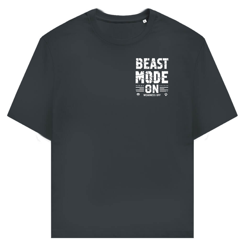 Frontansicht Weakness Off Daily T-Shirt Anthracite für Männer und Frauen