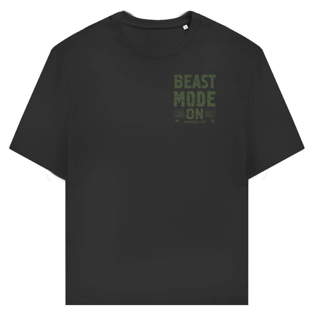 Frontansicht Weakness Off Daily T-Shirt Black für Männer und Frauen